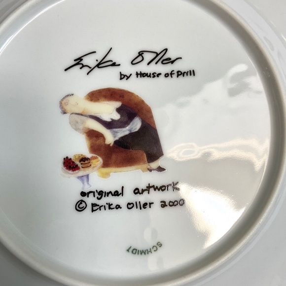 Erika Oller ‘Happily Dying of Chocolate’ Small Plates-Set of 6 - Picture 12 of 12